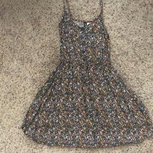 Floral button up summer dress